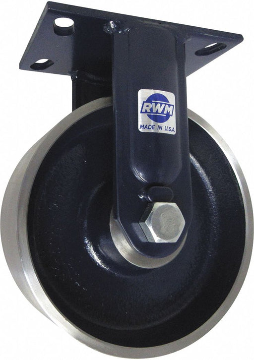 Plate Caster Rigid Steel 10 1/8 H