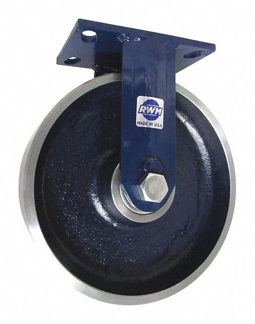 Plate Caster Rigid Steel 11 1/2 H