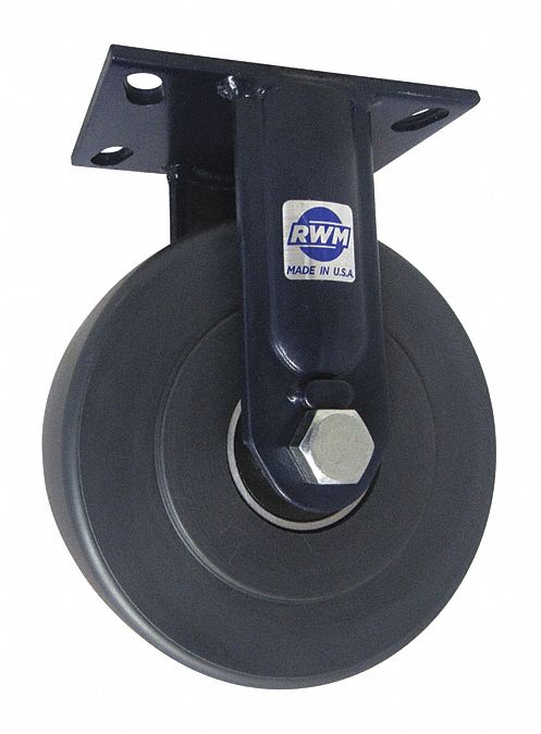 Plate Caster Rigid Nylon 11 1/2 H