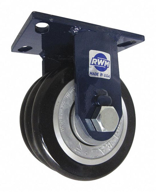 Plate Caster Rigid Polyurethane 7 1/2 H