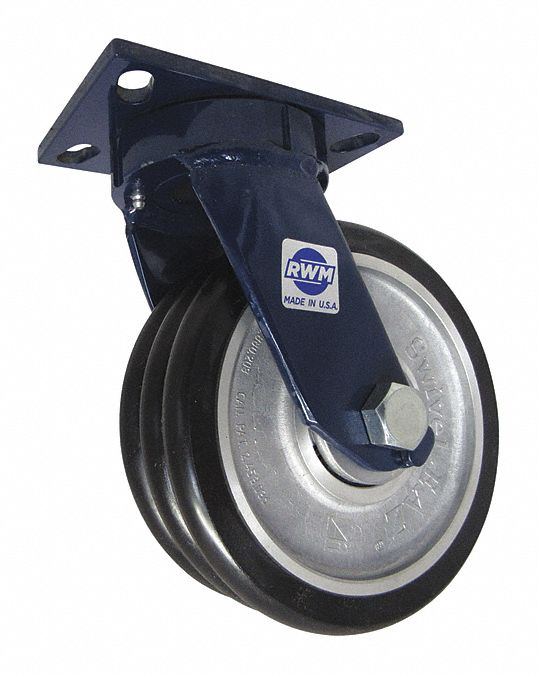 PlateCaster Swivel Polyurethane 10 1/8 H