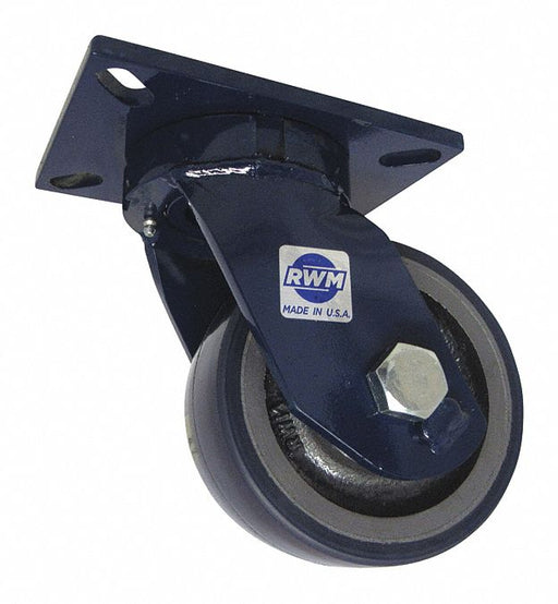 Plate Caster Swivel Polyurethane 7 1/2 H