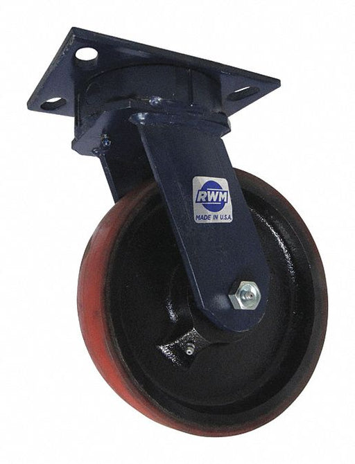 PlateCaster Swivel Polyurethane 10 1/8 H