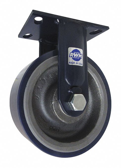 Plate Caster Rigid Polyurethane 10 1/8 H