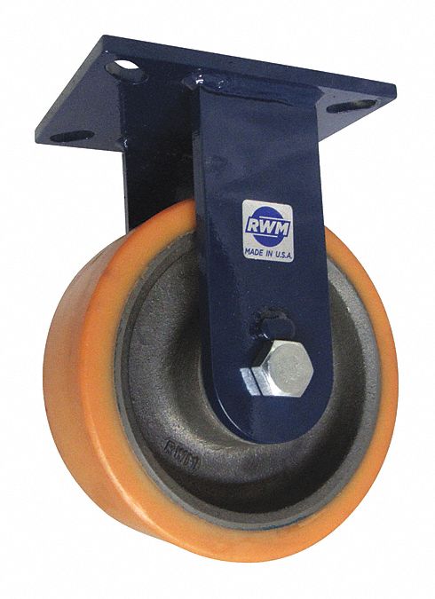 Plate Caster Rigid Polyurethane 10 1/2 H