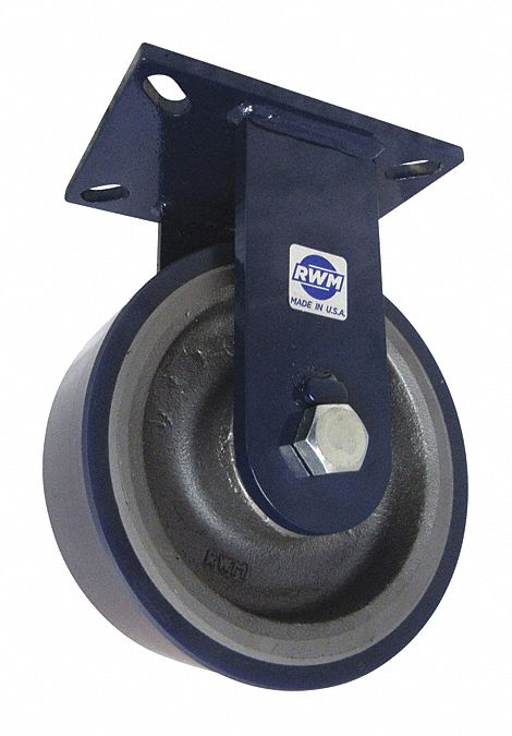 Plate Caster Rigid Polyurethane 10 1/2 H