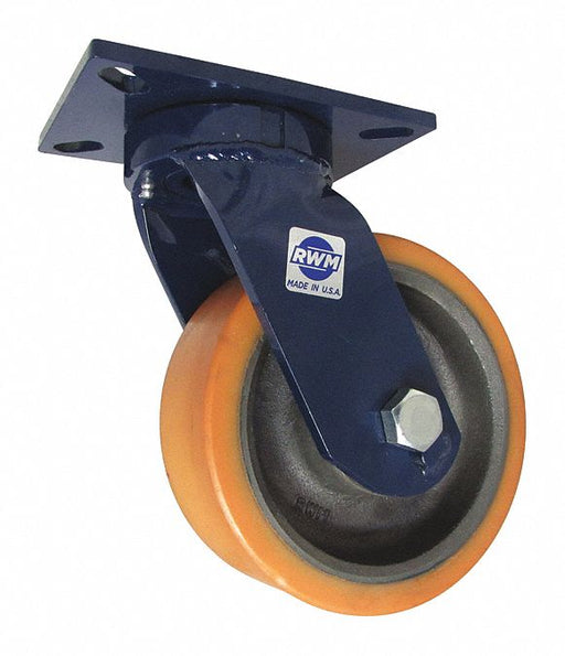 PlateCaster Swivel Polyurethane 10 3/8 H