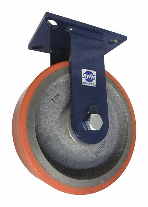 Plate Caster Rigid Polyurethane 12 1/2 H