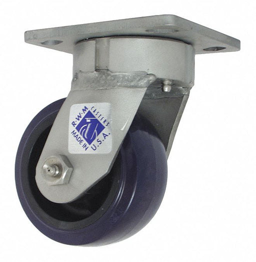 Plate Caster Rigid Polyurethane 6 1/2 H