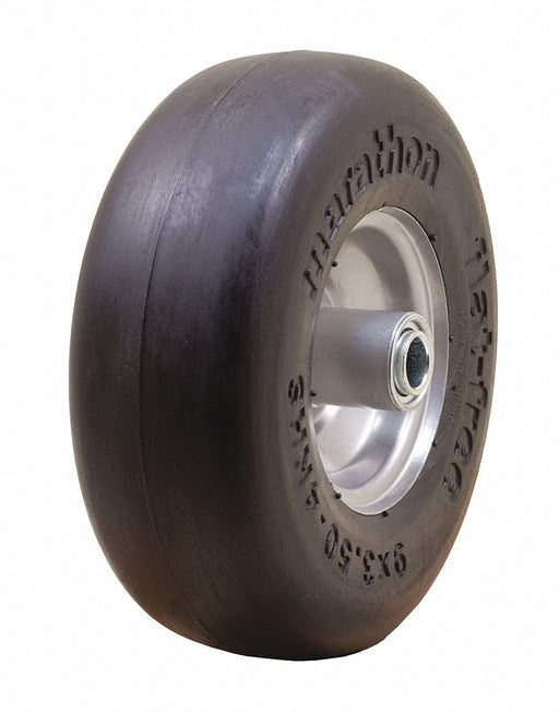 Flat-Free Wheel 9 3/8 dia 225lb 9x3.50-4