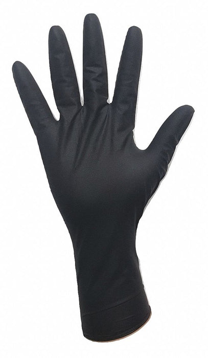 J4953 DisposableGloves Black 2XL Size11 PK100