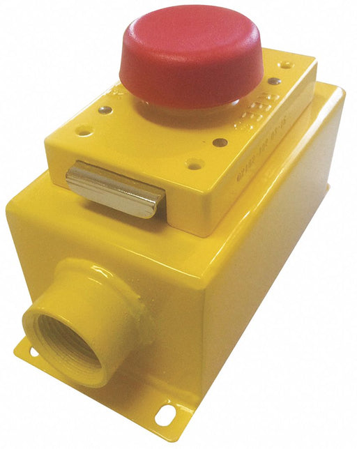 MushroomPushButton NonIllum Red 1NO/1NC