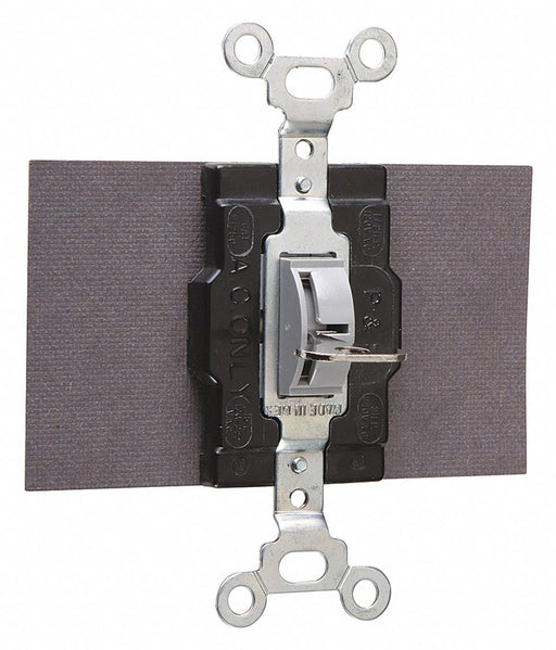 WllSwtch Gray 30A Sd SnglPole/DblThrow