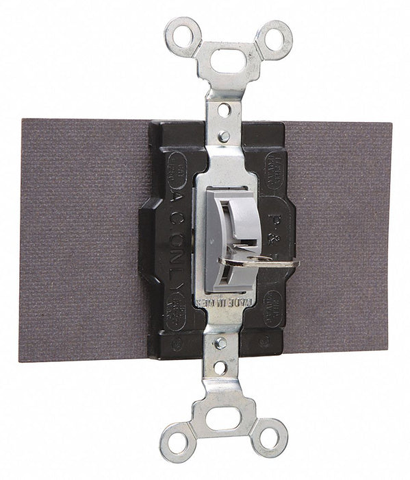 WllSwtch Gray 30A Sd SnglPole/DblThrow
