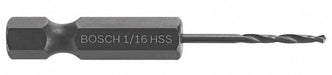 Hex Shank Drill 1/16 HSS