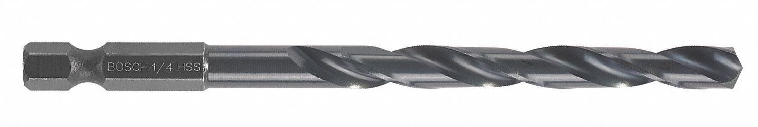 Hex Shank Drill 1/4 HSS