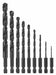 Hex Shank Drill Set 9pc HSS