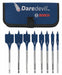 Spade Blade Drill Set 8pc Carbon Steel