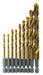 Hex Shank Drill Set 9pc Carbon Steel