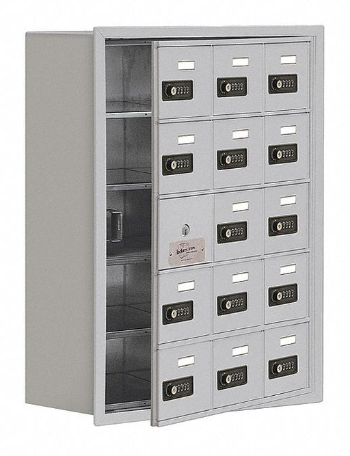 Locker 5x3Lckrs Slvr 30 x23 x9 