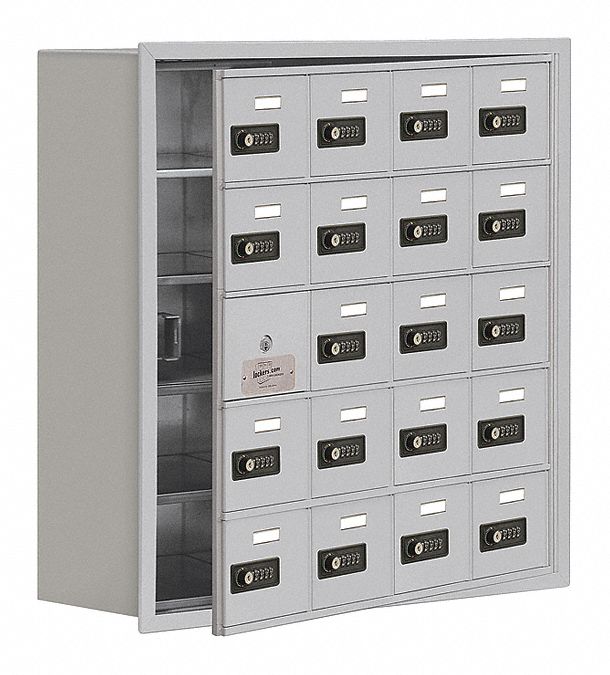 Locker 5x4Lckrs Slvr 30 x29 x9 