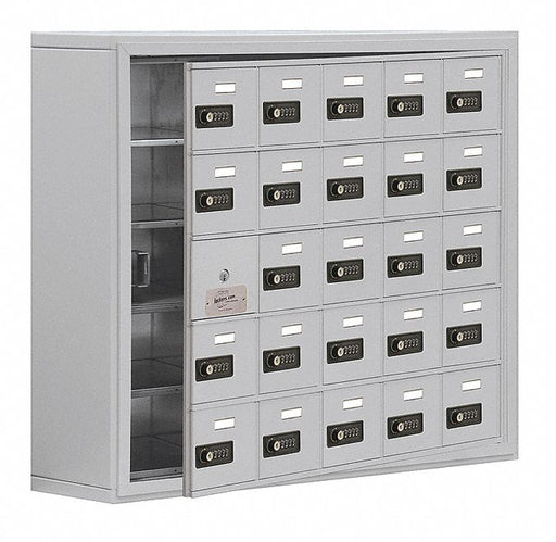 K7535 Locker 5x5Lckrs Slvr 31 x37 x9 