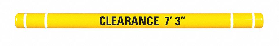 Clearance Bar 5 O.D. 80 L Yellow