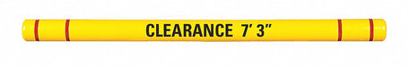 Clearance Bar 5 O.D. 120 L Yellow/Red