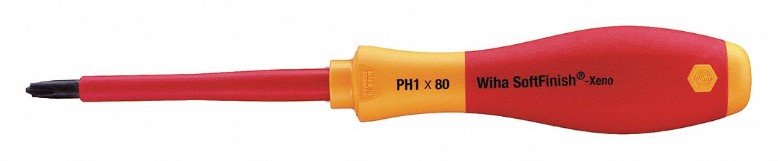 InsulScrewdriver Phl Xn Slt #1 Red Round