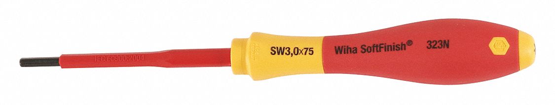 InsulHexScrewdriver Hex 4.0mm Red Round