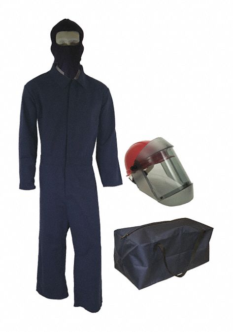 Arc Flash Suit Kit Navy Blue M