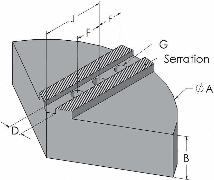 Lathe Jaw 5/16 Aluminum