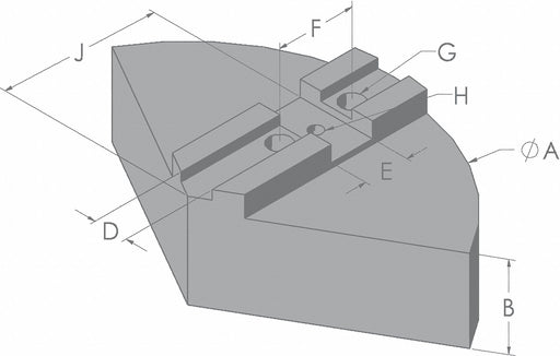 Lathe Jaw 5/16 Aluminum