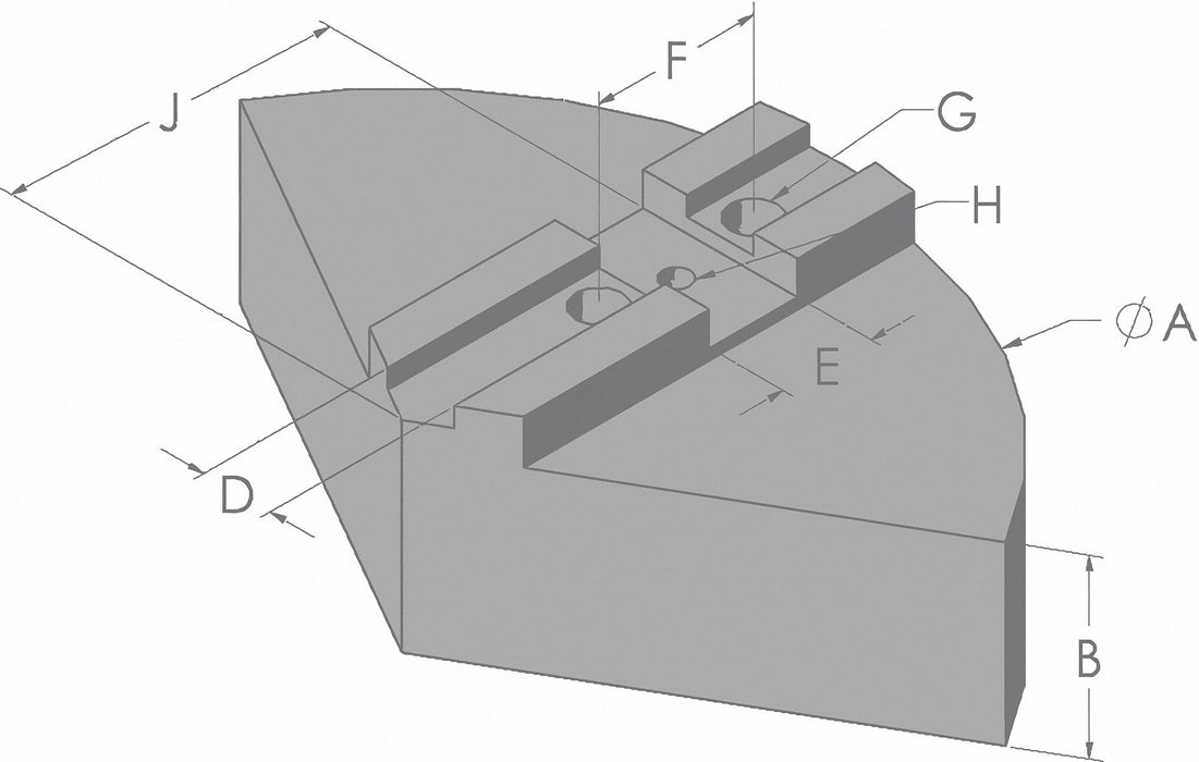 Lathe Jaw 5/16 Aluminum