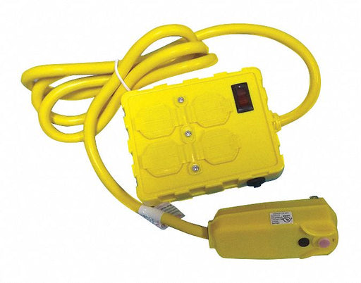 Plug-In GFCI w/Cord 6ft 15A Yel 125V