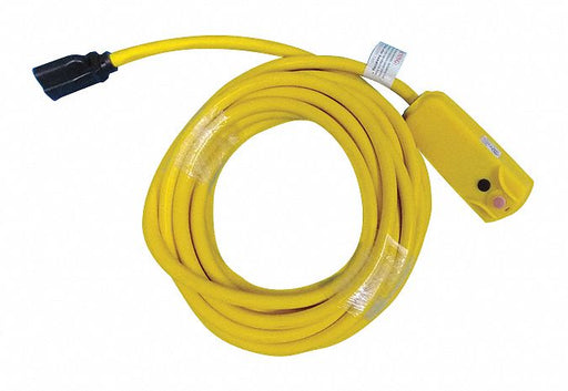 Plug-In GFCI w/Cord 25ft 15A Yel 125V