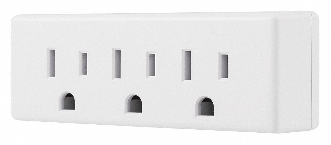 Plug Adapter White 5-15P 1875W