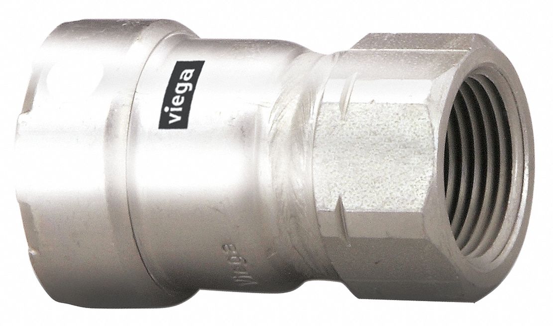 Strt SS Press-fit 3/4 in FNPT 3/4 in