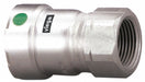 Strt SS Press-fit 1 in FNPT 1 in