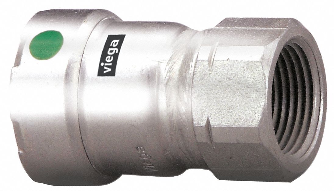 Strt SS Press-fit 3/4 in FNPT 3/4 in