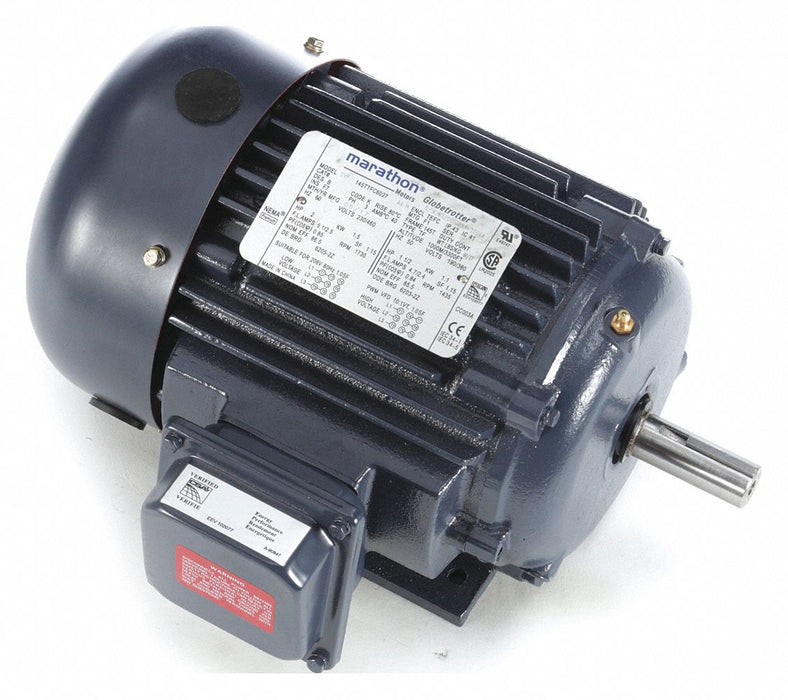 GP Motor 2 HP 1 730 RPM 230/460V AC 145T