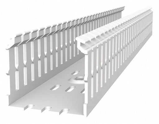 Wiring Duct Narrow Slot Wall Wht 6 ft L