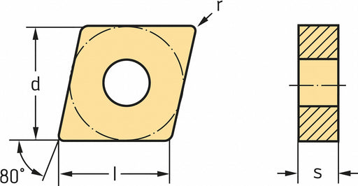 Diamond Turning Insert CNMG Carbide