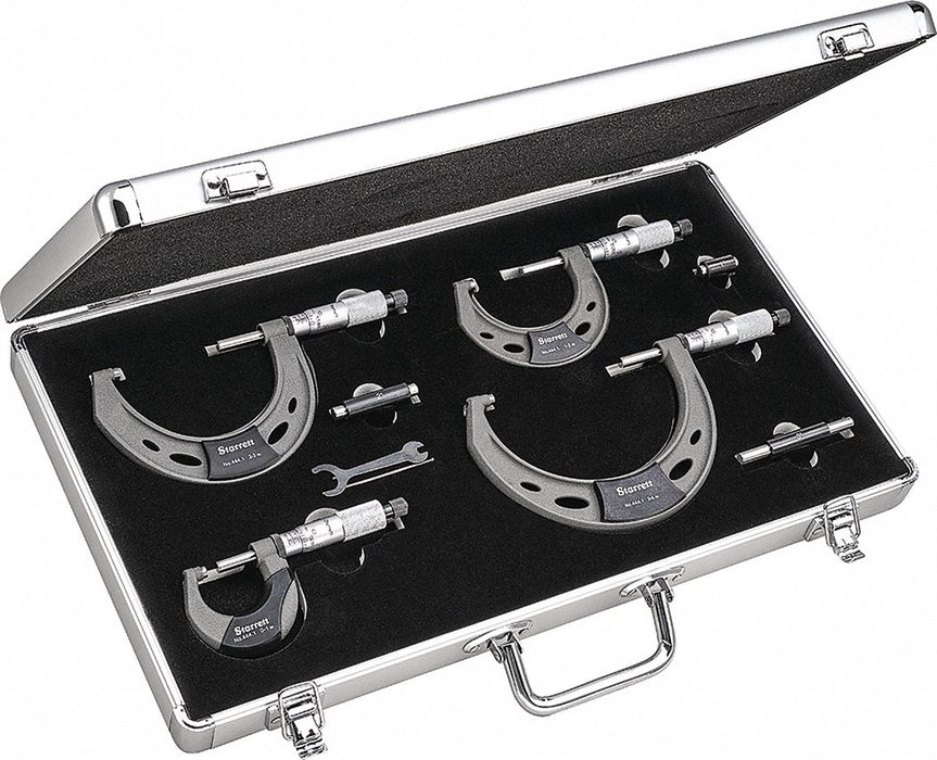 Outside Micrometer Set 0 to 4 Range