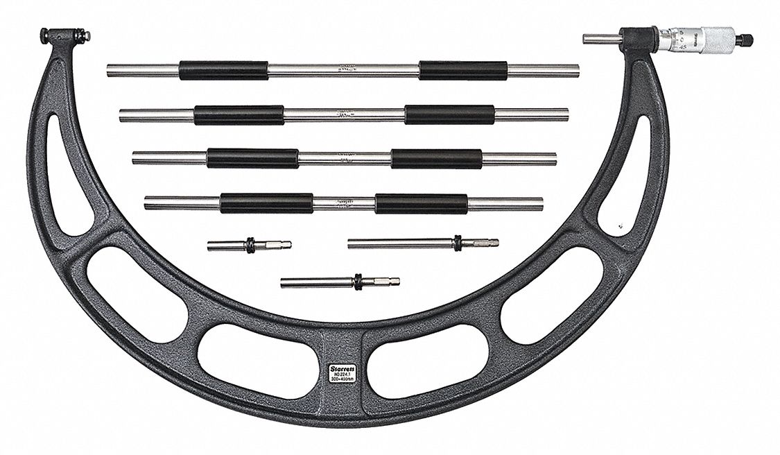 Anvil Micrometer Set 300 to 400mm Range