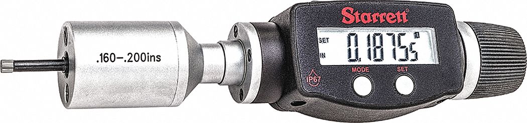 Internal Micrometer 0.160 to 0.200 Range