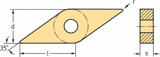 Diamond Turning Insert VNMG Carbide
