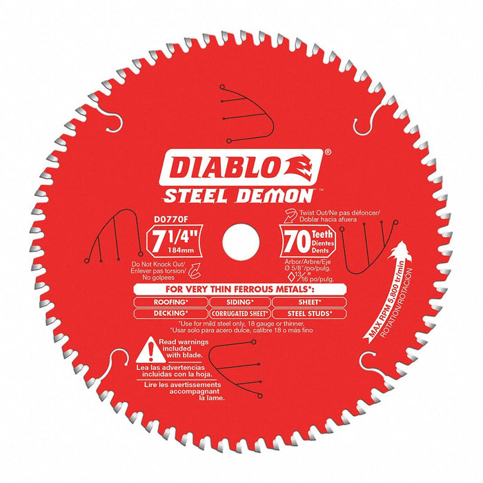Circular Saw Blade 7 1/4 in 70 Teeth