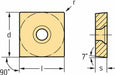 Square Turning Insert SCGT Carbide