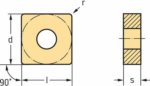 Square Turning Insert SNMG Carbide